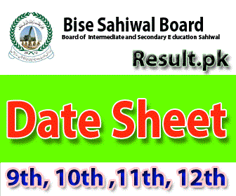 bisesahiwal Date Sheet 2024 class 10th, 9th, 11th, SSC, 12th, HSSC, FSC, FA, Inter, Matric, Intermediate, SSC Part 1, SSC Part 2, Inter Part 1, Inter part 2, 1st year, 2nd year, ICS, ICOM